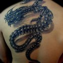 Dragon Biomecanic Tattoo