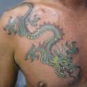Dragon Renkli Tattoo