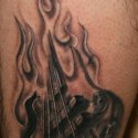 Gitar Alev Tattoo