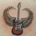 Gitar Kanat Tattoo