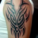 Gölgeli Tribal Tattoo