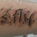 Gölgeli Yazı Tattoo