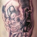 Joker Ve Silah Tattoo