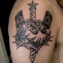 Kalp Bıçak Tattoo