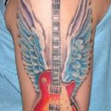 Kanat Gitar Tattoo