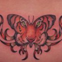 Kaplan Kelebek Tribal Tattoo