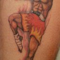 Kick Boksçu Tattoo