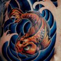 Koi Japon Balığı Tattoo