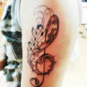 Müzik Sol Anahtarı Tattoo