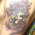 Renkli Dragon Tattoo