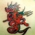 Renkli Dragon Ejderha Tattoo