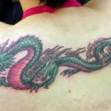 Renkli Dragon Ejderha Tattoo