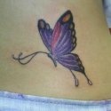 Renkli Kelebek Tattoo