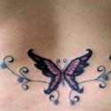Renkli Kelebek Tattoo