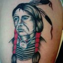 Renkli Tribal Kızılderili Tattoo