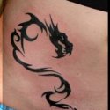 Tribal Dragon Tattoo