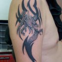 Tribal Dragon Tattoo