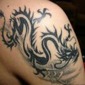 Tribal Dragon Ejderha Tattoo