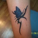 Tribal Kelebek Tattoo