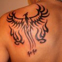 Tribal Zümrüt-ü Anka Kuşu Tattoo