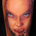 Vampir Kadın Tattoo