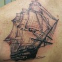 Yelkenli Gemi Tattoo