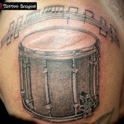 Davul Müzik Aleti Tattoo