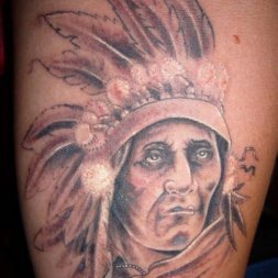 Kızılderili Erkek Tattoo