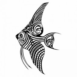 Melek Balığı Tattoo Modeli