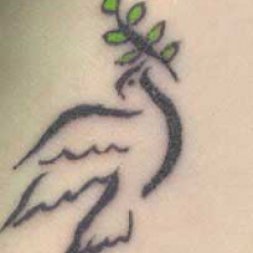 Tribal Barış Güvercini Tattoo