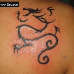 Tribal Dragon Ejderha Tattoo