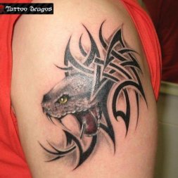 Tribal Yılan Tattoo
